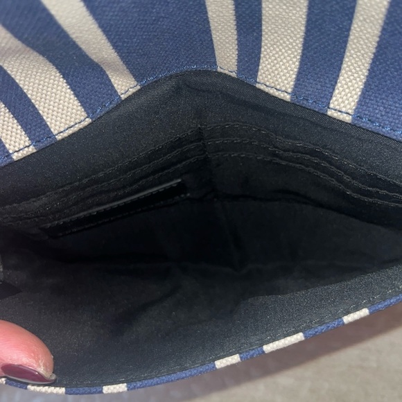 NWT Rebecca Minkoff denim canvas envelope clutch with zipper edge detail. - Picture 6 of 7